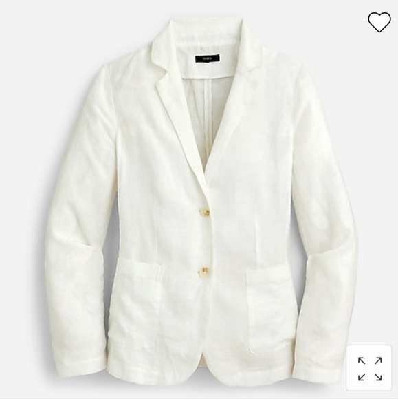 J. Crew Unstructured Long Parke Blazer in Linen Size 00